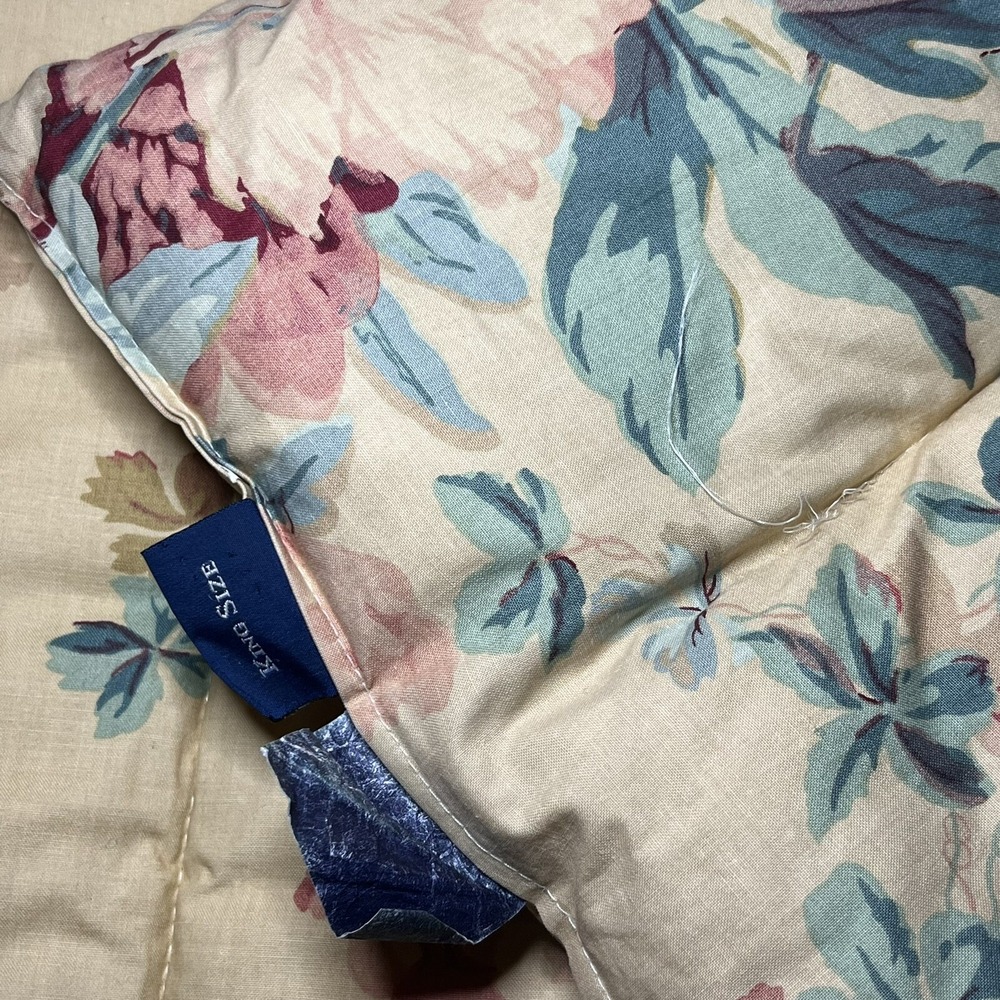 Ralph Lauren Vintage Floral Elsa Grasslands King Comforter Bedspread 96"x87" - Picture 8 of 8